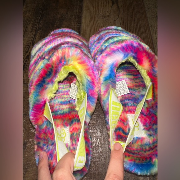 RAINBOW UGG SLIPPERS/SLIDES - Picture 3 of 4
